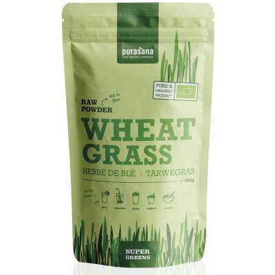 Purasana Wheat Grass Raw Powder BIO 200 g