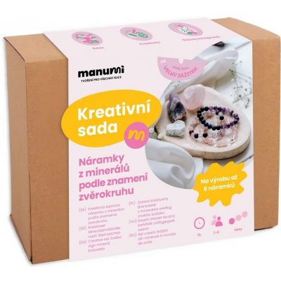 Manumi kreativní sada na výrobu náramků z minerálů podle znamení zvěrokruhu 1 ks – Zboží Mobilmania