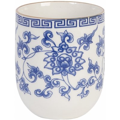 Clayre & Eef Kalíšek na čaj modré květy Ø 6x8 100 ml – Zboží Mobilmania