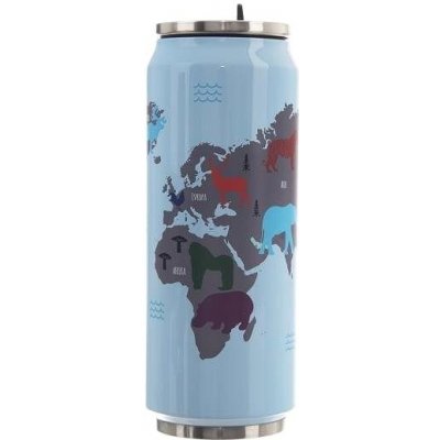 Orion Termoska plechovka nerez 500 ml svět – Sleviste.cz