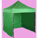 Expodum Nůžkový stan 2x2m ocelový Zelená 3 boční plachty – Sleviste.cz