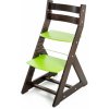 Dětský stoleček s židličkou Hajdalánek rostoucí židle Alma wenge zelená