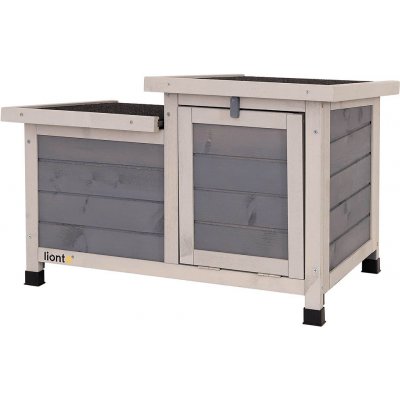 Lionto králíkárna se dvěma vchody 70 x 43 x 45 cm – Sleviste.cz