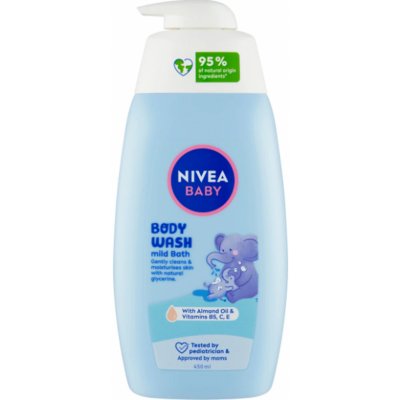Nivea Baby Body Wash Mild Bath sprchový a mycí gel pro jemnou koupel 450 ml – Zboží Dáma