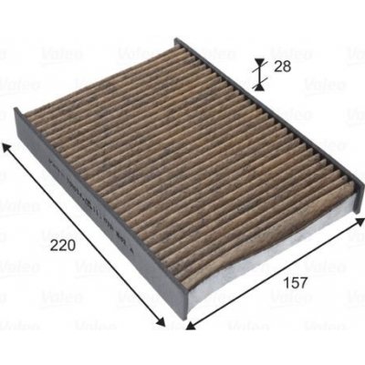 Filtr, vzduch v interiéru VALEO 701034 – Zboží Mobilmania