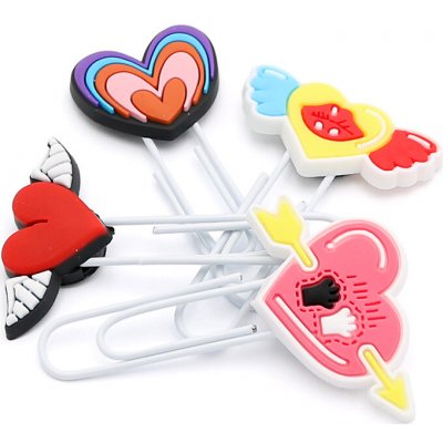 JUNIOR Ozdobná spona /záložka Heart 7 cm (sada 4 ks) – Hledejceny.cz