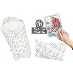 Eva Kiedroňová SET 4v1 Mini Dráček Bílý s šedými puntíky – Hledejceny.cz