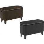 Keter Bevy Cool Bar Rattan 83,5 x 40 x 50-74 cm grafit – Hledejceny.cz