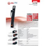 Acar USB 3m kabel 6 zásuvek 2xUSB přep.ochr.černý ppacarusb-3 – Zboží Živě