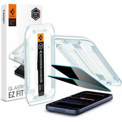 Spigen Glass tR EZ Fit Privacy 2 Pack transparency iPhone 16 Pro AGL07929 – Sleviste.cz