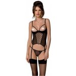 Korzet Passion Marina Corset Black Černá – Zboží Dáma