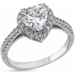 Lunica Stříbrný zásnubní prsten SRDCE 0532 6 – Hledejceny.cz