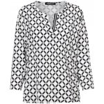 Frank Walder dámská blůza bíločerná vzorovaná 3/4 rukáv – Zbozi.Blesk.cz