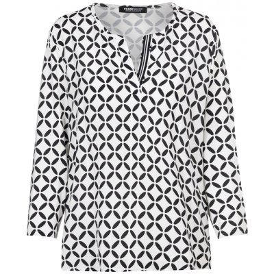 Frank Walder dámská blůza bíločerná vzorovaná 3/4 rukáv – Zbozi.Blesk.cz