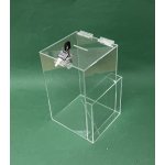 Kasička pokladnička 150x150x150 mm gravír kapsa na leták zámek – Hledejceny.cz