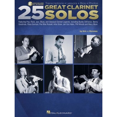 25 Great Clarinet Solos noty na klarinet+ audio – Zboží Mobilmania