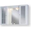 Koupelnový nábytek Jokey OSLO 90 SP - MDF galerka se zrcadlem a světlem - šíře 90 cm