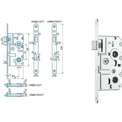 HOBES K 322.6 P Zn 77/72 WC 20mm 1549248135222 – Hledejceny.cz