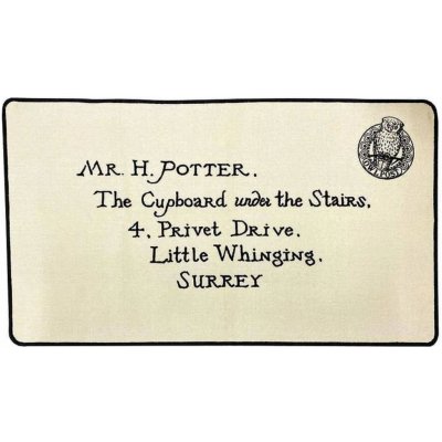 CurePink Harry Potter Letter of Acceptance Dopis o přijetí béžová 75 x 130 cm – Zboží Mobilmania