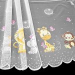 Forbyt žakárová záclona dětská ZVÍŘÁTKA 623-983-01, s bordurou, barevná, výška 160cm (v metráži) – Sleviste.cz