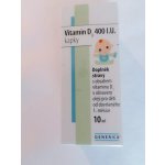 Generica Vitamin D3 400 I.U. kapky 10 ml – Hledejceny.cz
