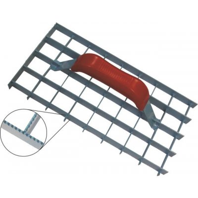 Škrabák na omítku mřížový ozubený – 290×150 mm – Sleviste.cz