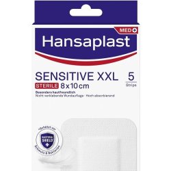 Hansaplast Sensitive XXL elastická náplast 8 x 10 cm 5 ks