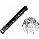 Party Deco Vystřelovací konfety stříbrné serpentiny 40 cm – Sleviste.cz