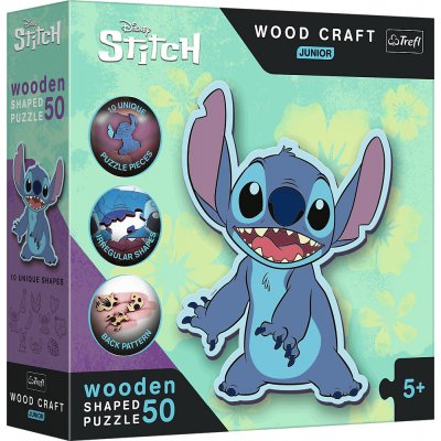 TREFL Wood Craft Junior Lilo & Stitch 50 dílků – Zbozi.Blesk.cz