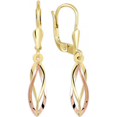 Soliter Slušivé zlaté visací náušnice 231 001 00096 – Hledejceny.cz