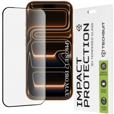 Techsuit - 111D Full Cover / Full Glue Glass ochranné sklo pro iPhone 17 Pro Max - černé KF2348986 – Zboží Živě