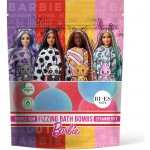 BI-ES Barbie Bath bombs bubble gum and strawberry šumivé koule do koupele s vůní žvýkaček a jahod 6x55 g – Sleviste.cz