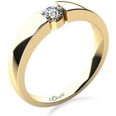 Couple Briliantový zásnubní prsten Donna ve žlutém zlatě 5219041 0 – Zboží Mobilmania
