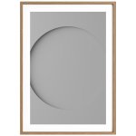 Idealform Poster no. 5 Round composition Barva: Silver grey, Velikost: 500x700 mm – Zboží Dáma