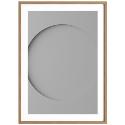 Idealform Poster no. 5 Round composition Barva: Silver grey, Velikost: 500x700 mm – Zboží Dáma