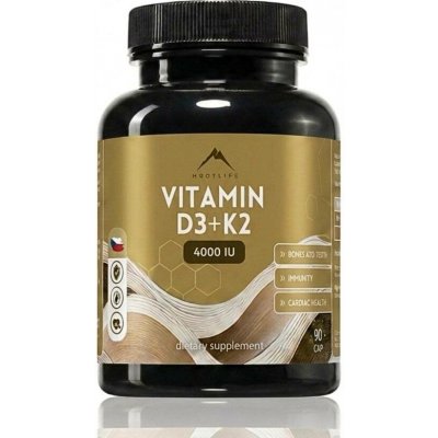 Hrotlife Vitamín D3 + K2 4000 IU 90 kapslí – Hledejceny.cz