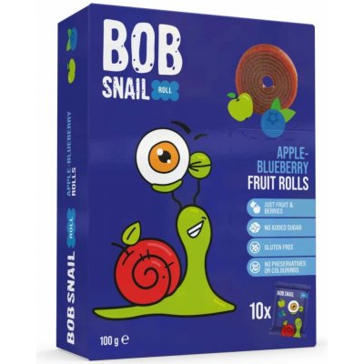 Šnek Bob ovocné rolky jablko borůvka 100 g – Hledejceny.cz
