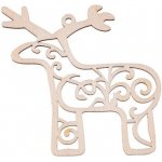 ČistéDřevo Dřevěná vánoční ozdoba sob II – Zboží Dáma