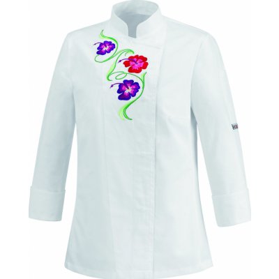 Egochef Flowers dámský bílý XL – Zboží Dáma