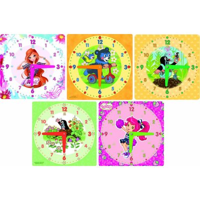 aki3839, Papír. hodiny procvičovací, Školní hodiny 21cm, MIX, 1ks – Sleviste.cz