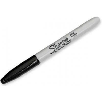 Sharpie Fixa černá s tenkou špičkou 0,9mm – Zboží Mobilmania