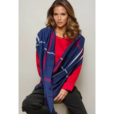 Classic Scarf kostkovaná šála modrá – Sleviste.cz