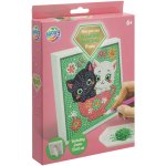 Grafix diamantové malování sada 15×15 cm kočky – Sleviste.cz