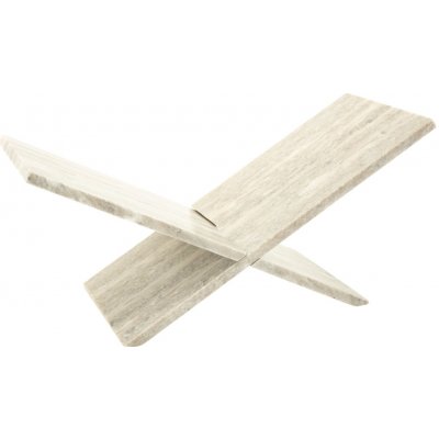 By-Boo Béžový mramorový stojan na knihy Tsun 21,5 x 42,5 cm – Zboží Dáma