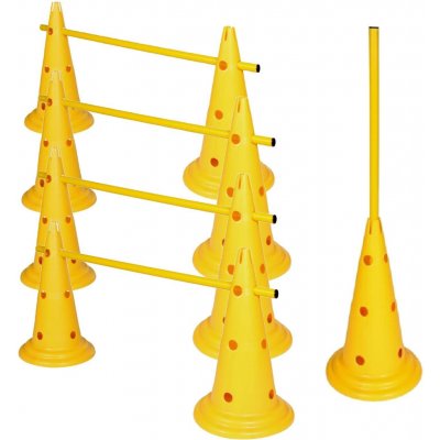 Merco Tréninkový set Multi sport 8x kužel 52cm a 4x tyč 150cm – Sleviste.cz