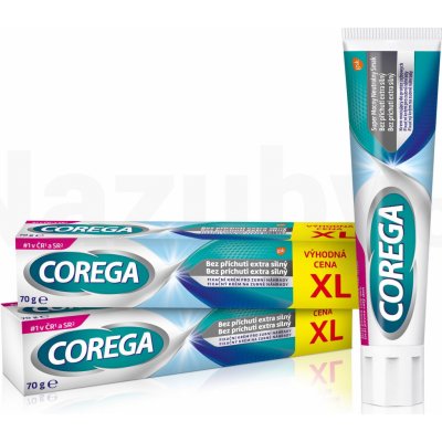 Corega Extra Strong Neutral fixační krém 2 x 70 g – Zbozi.Blesk.cz