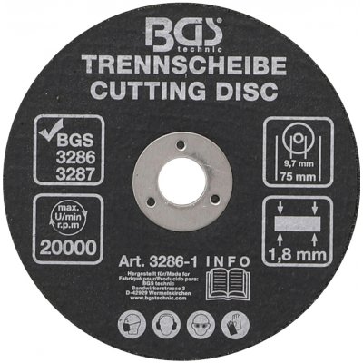 Kotouč řezný 75mm - BGS 3286-1 – Zboží Mobilmania