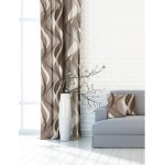 Závěs dekorační nebo látka, OXY Vlny, hnědý, 150 cm 150 cm – Hledejceny.cz