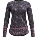 Crazy Idea Long Sleeved Aria Woman winter flower Šedá mikina – Zboží Dáma