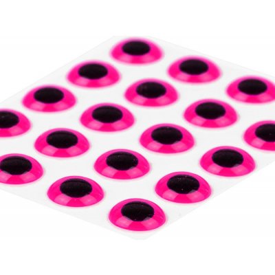 Sybai Epoxidové Oči 3D Epoxy Eyes Fluo Pink 2,6mm